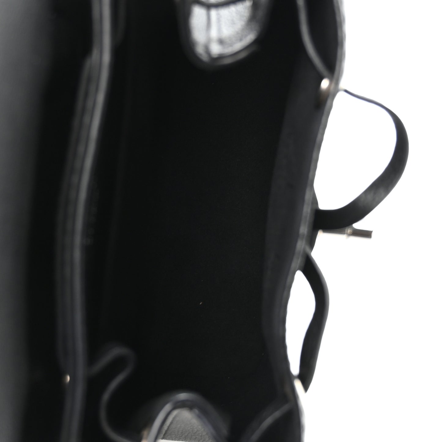 Calfskin Lockme Mini Backpack Black