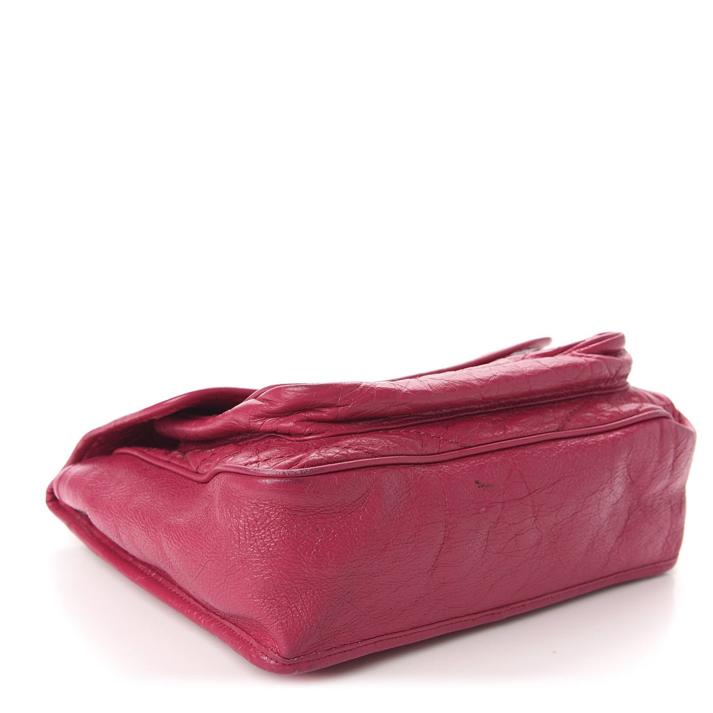 Crinkled Calfskin Matelasse Monogram Medium Niki Chain Satchel Freesia