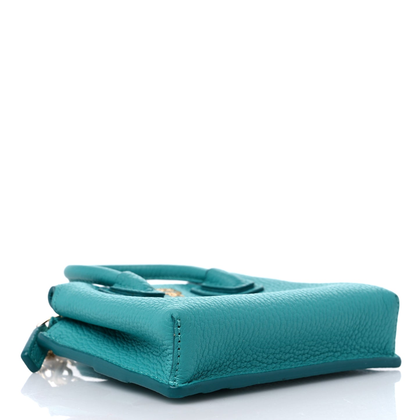 Calfskin Milla Wallet Charm Tile Blue