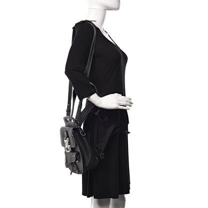 Christian Dior Calfskin Saddle Backpack Black 1 of 12