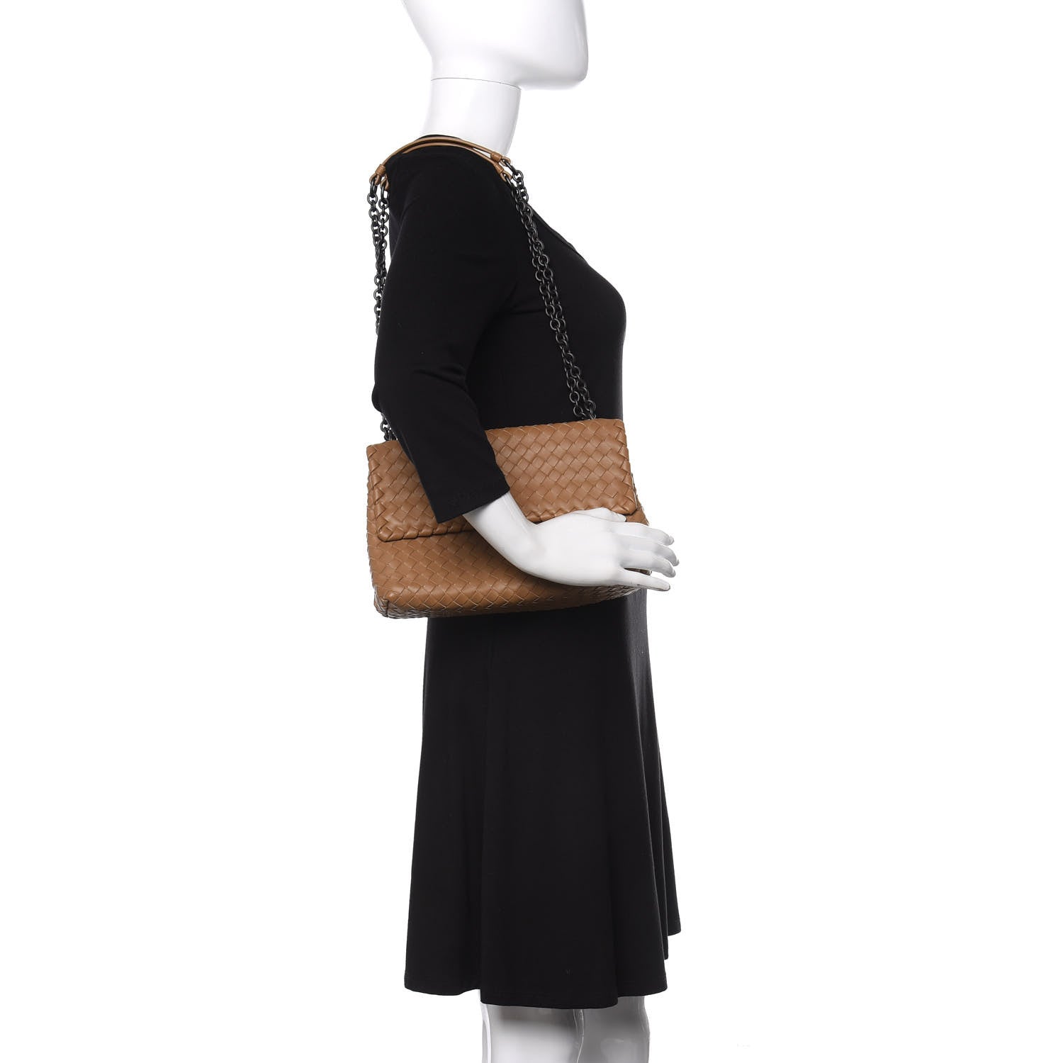 Bottega Veneta Nappa Intrecciato Small Olimpia Shoulder Bag Camel 2 of 10