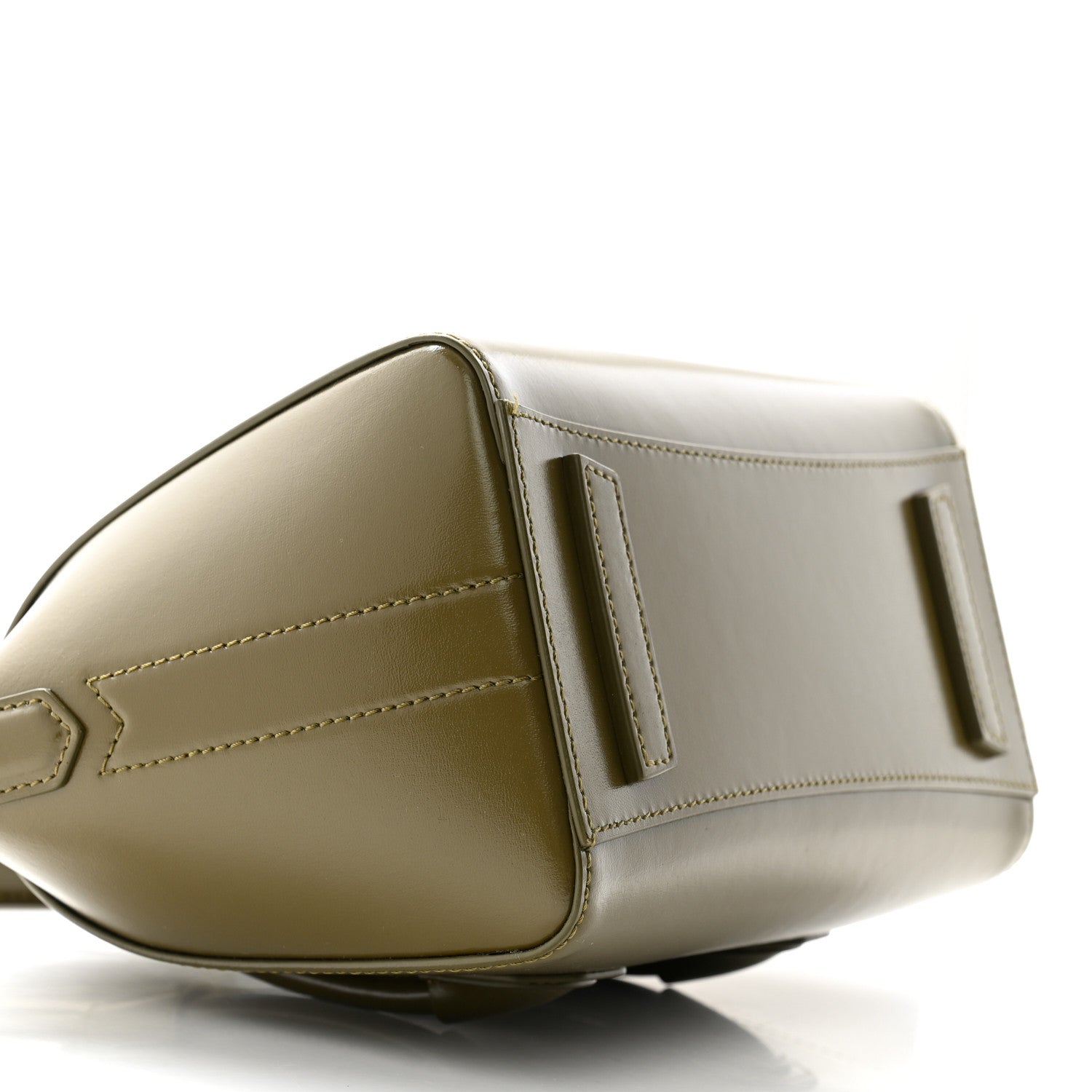 Givenchy Box Calfskin Mini Lock Antigona Shoulder Bag Dark Khaki 9 of 10