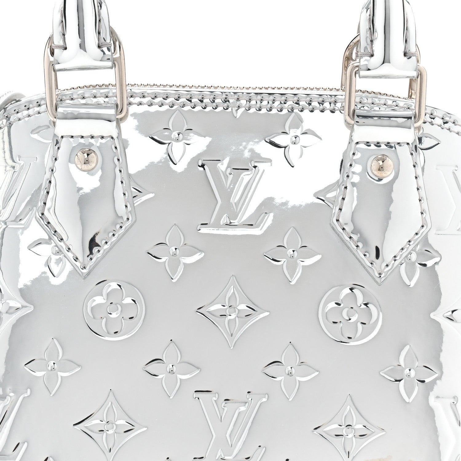 Louis Vuitton Monogram Miroir Alma BB Silver 13 of 17