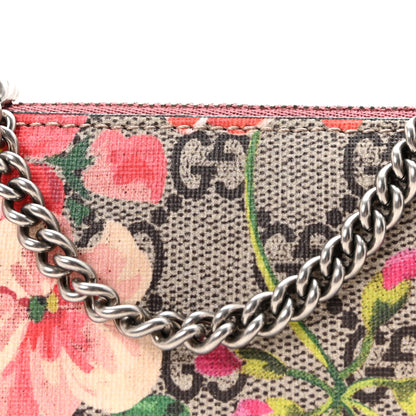 Gucci GG Supreme Monogram Blooms Mini Chain Bag Beige Multicolor Dry Rose 8 of 10