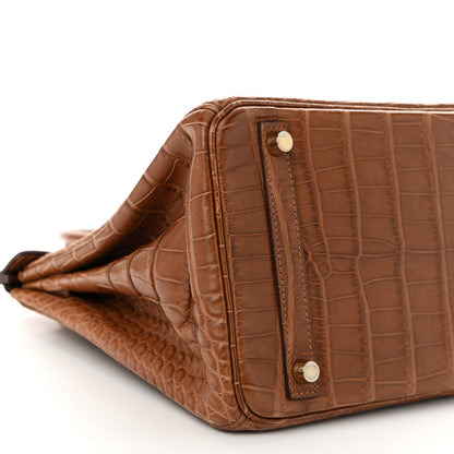 Hermes Matte Alligator Birkin 30 Alezan 9 of 10