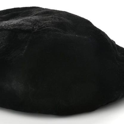 Chanel Lapin Rabbit Fur Shoulder Bag Black 10 of 11