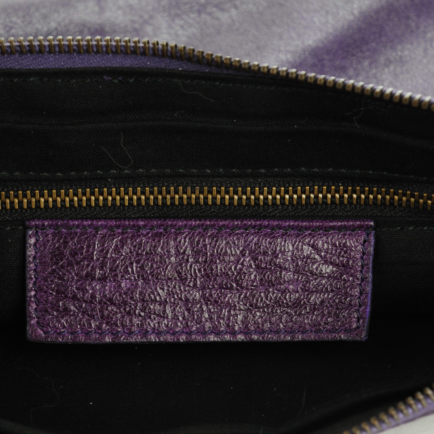 Balenciaga Chevre Classic Hardware Flat Handle Clutch Eggplant 6 of 8