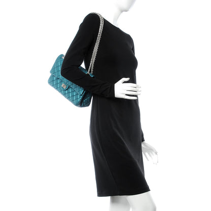 Chanel Metallic Calfskin Quilted 2.55 Reissue 226 Flap Turquoise 2 of 10