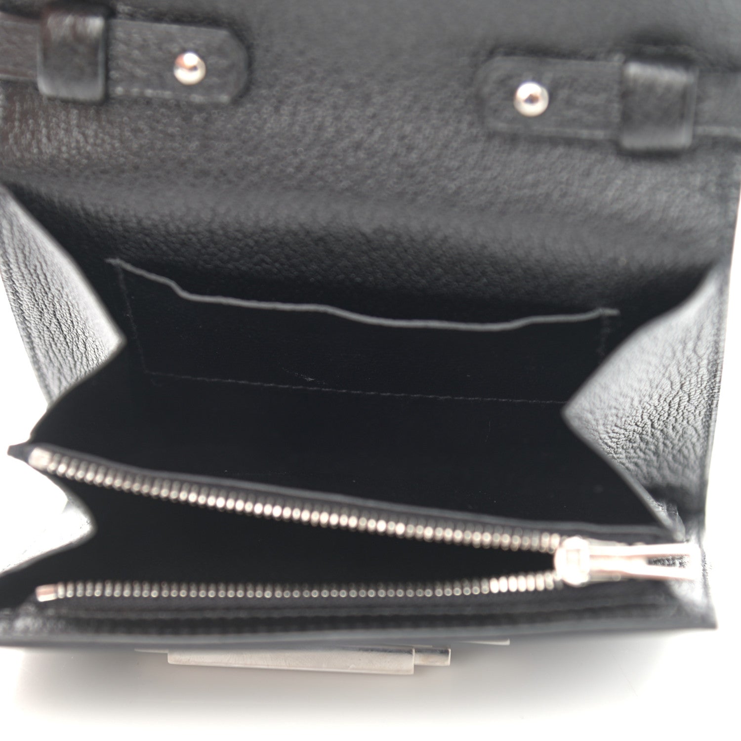 Hermes Chevre Mysore Mini Cinhetic Wallet Black 6 of 11
