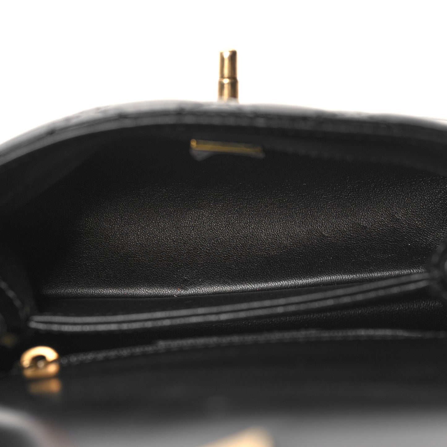Calfskin Quilted Extra Mini Coco Handle Flap Black