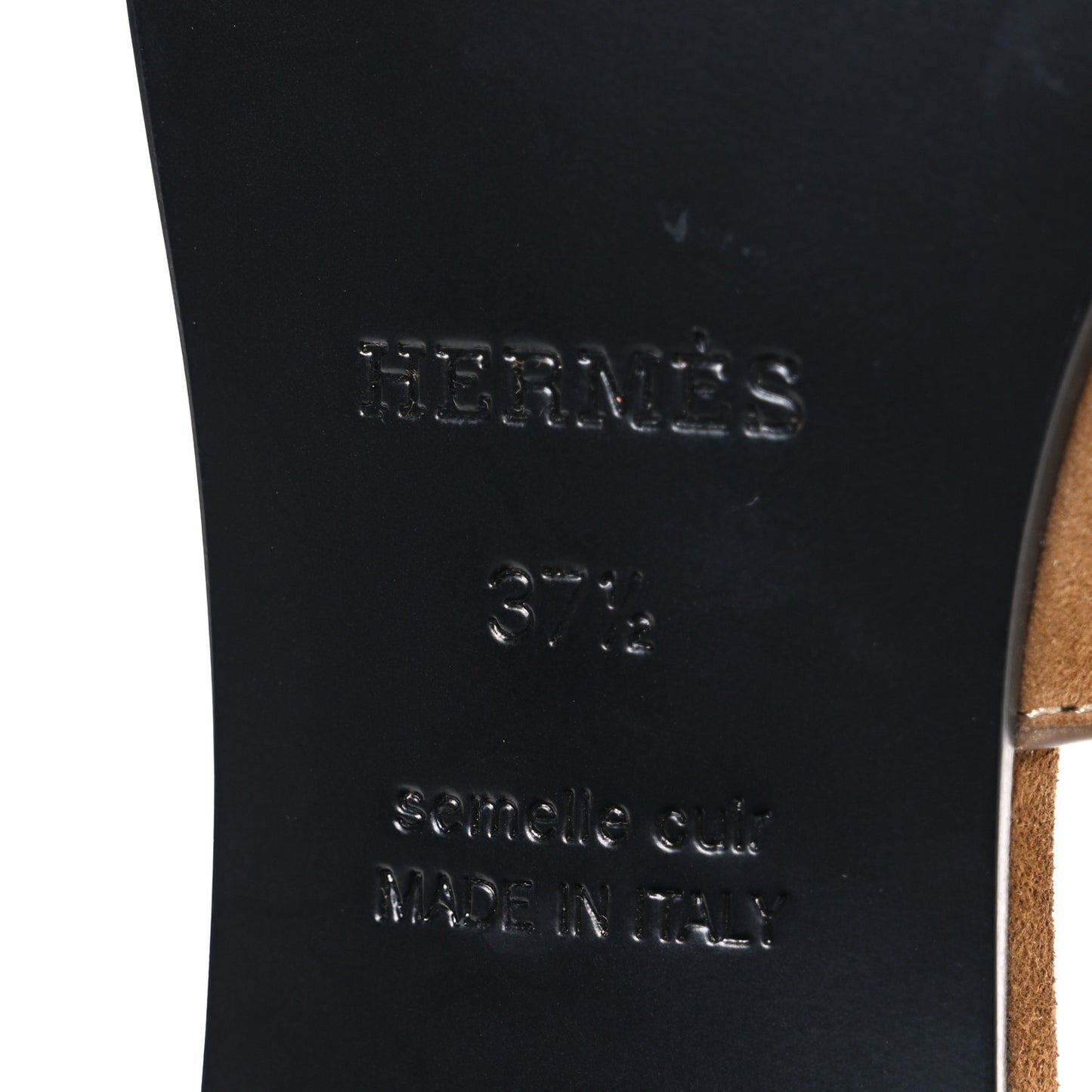 Velvet Goatskin Helia 60 Sandals 37.5 Brun Fume