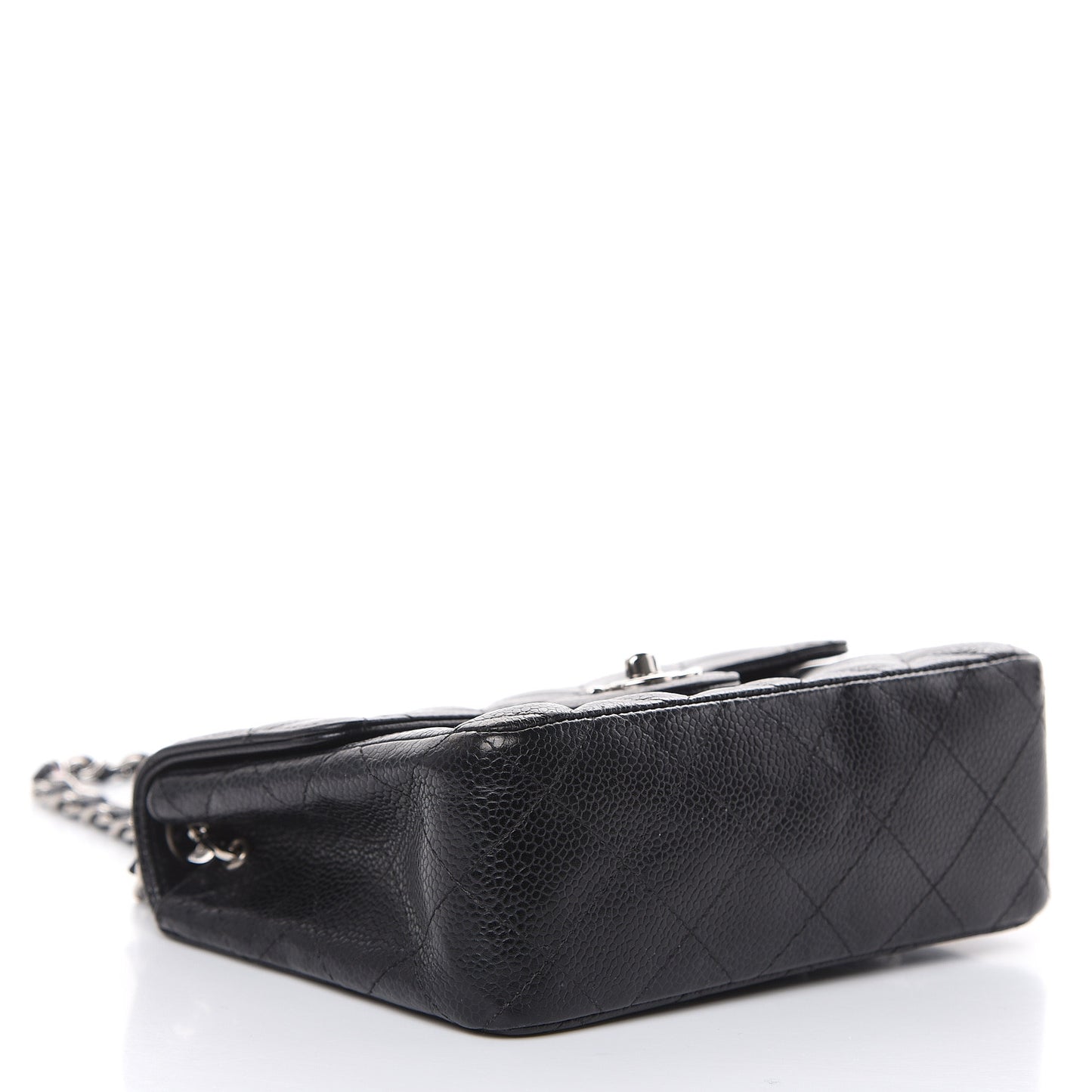 Caviar Quilted Mini Square Flap Black
