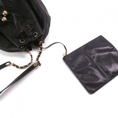 Chanel Vintage Caviar Perforated Drawstring Hobo 10 of 11