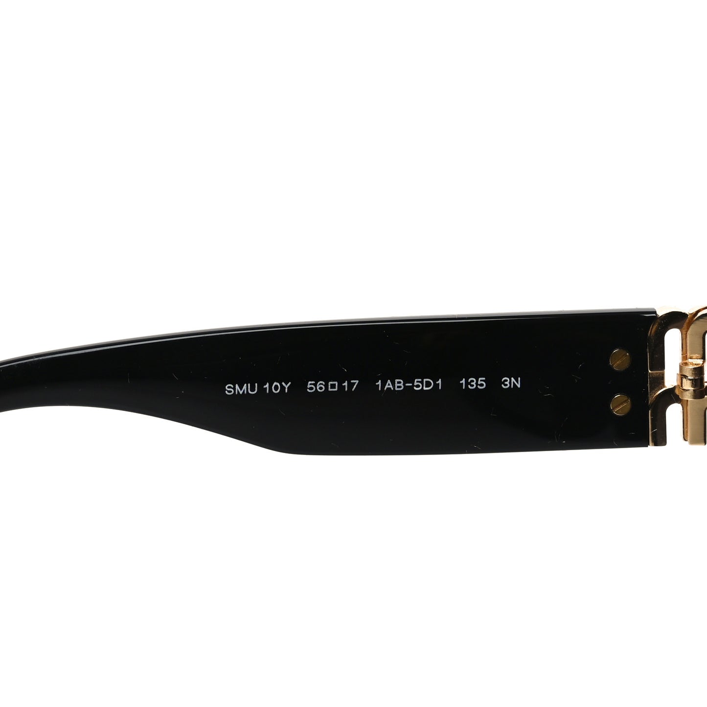 Acetate Rectangle Sunglasses SMU 10Y Black