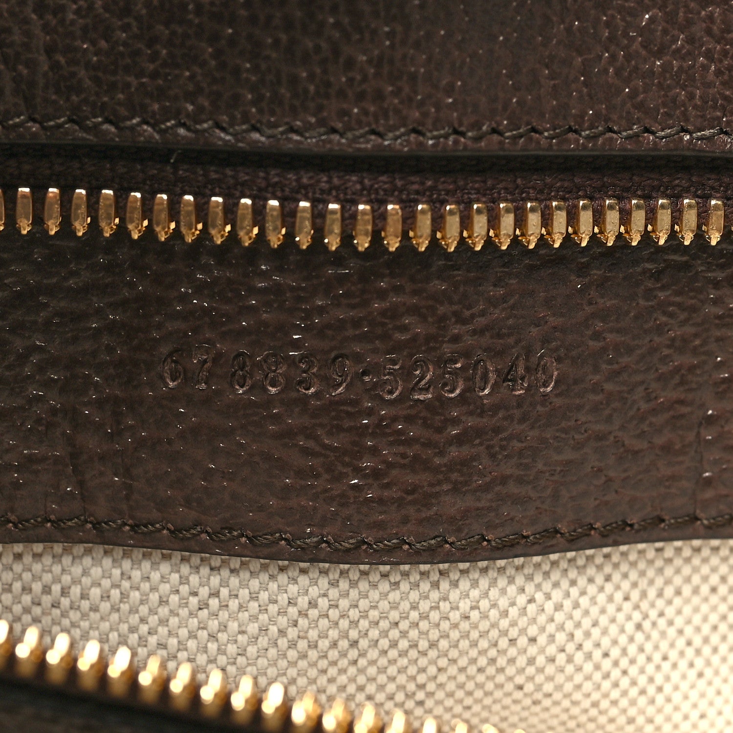 Gucci Monogram Jumbo GG Textured Dollar Calfskin Web Tote Bag Camel Ebony New Acero 7 of 12