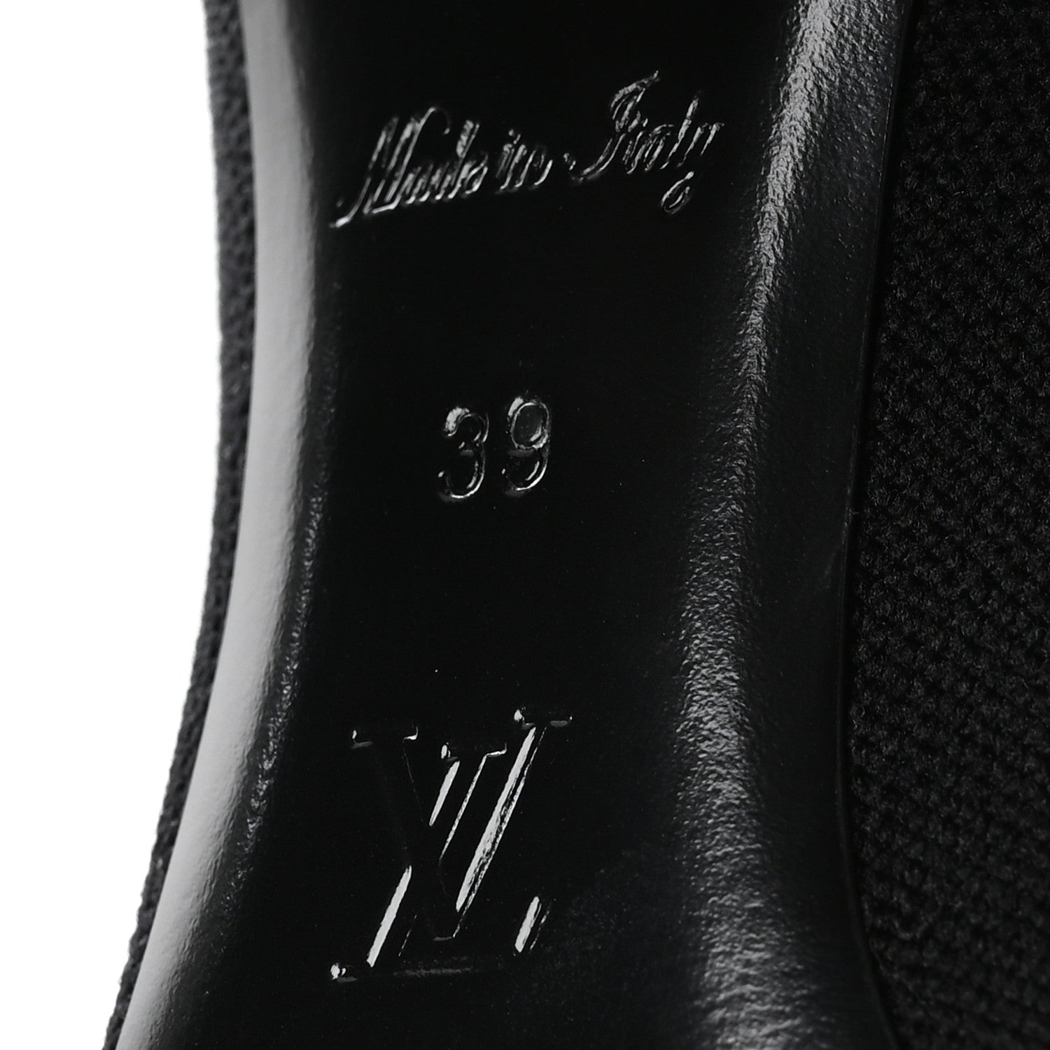Louis Vuitton Monogram Stretch Fabric Silhouette Ankle Boots 39 Black 7 of 8