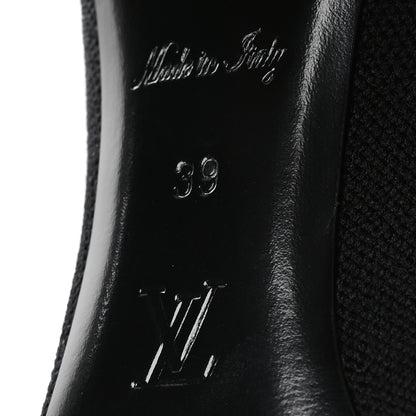 Louis Vuitton Monogram Stretch Fabric Silhouette Ankle Boots 39 Black 7 of 8