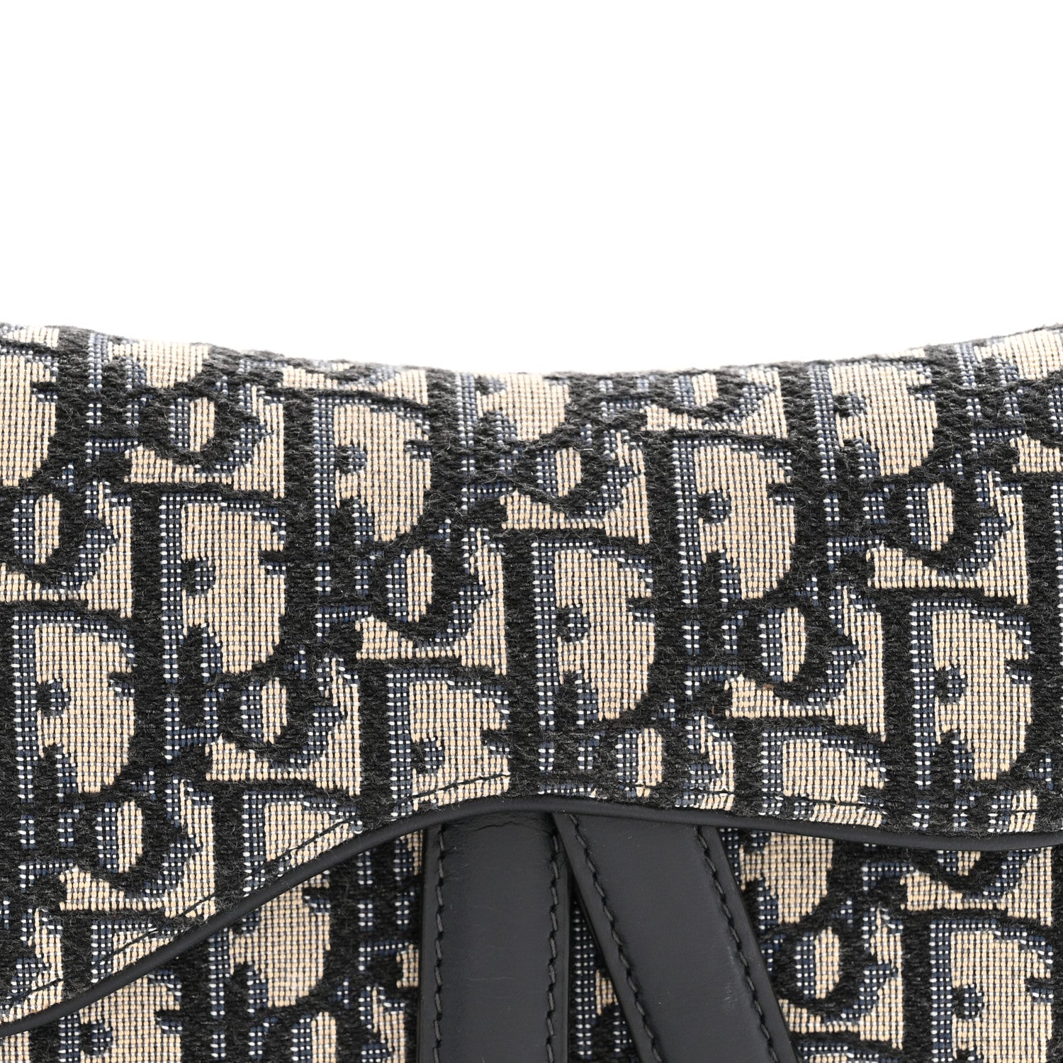 Christian Dior Oblique Mini Saddle Bag Blue 8 of 10