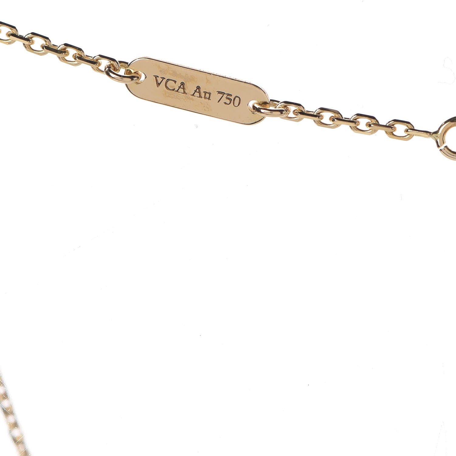 Van Cleef & Arpels 18K Yellow Gold Black Onyx Vintage Alhambra Pendant Necklace 5 of 8