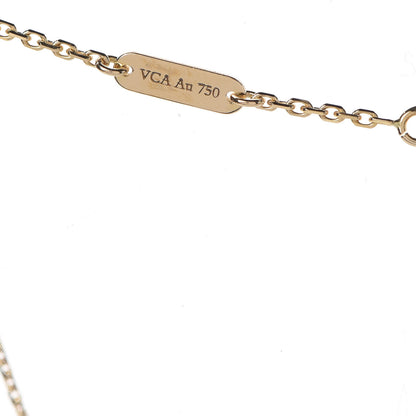 Van Cleef & Arpels 18K Yellow Gold Black Onyx Vintage Alhambra Pendant Necklace 5 of 8