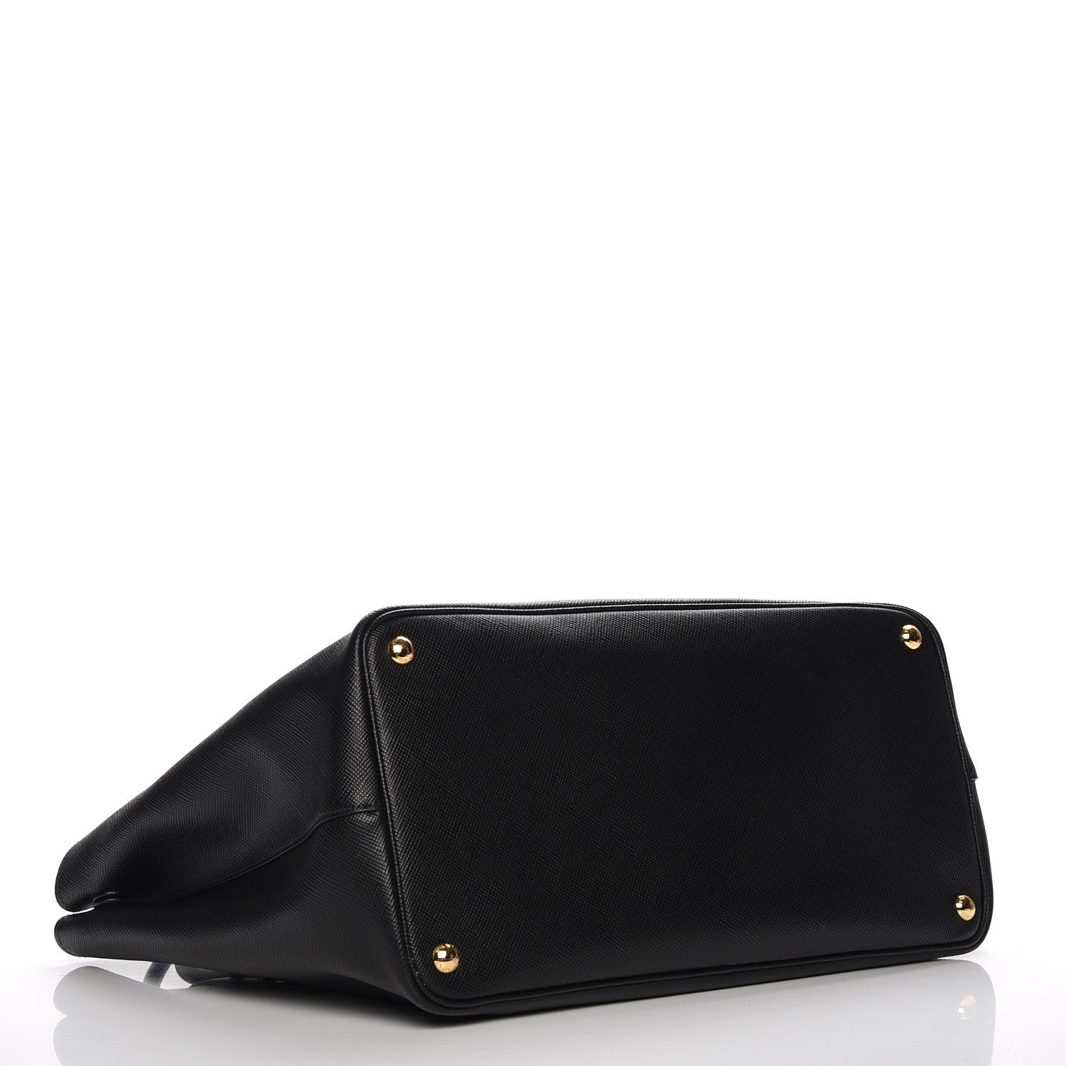 Prada Saffiano Cuir Buckle Tote Nero Black 4 of 7