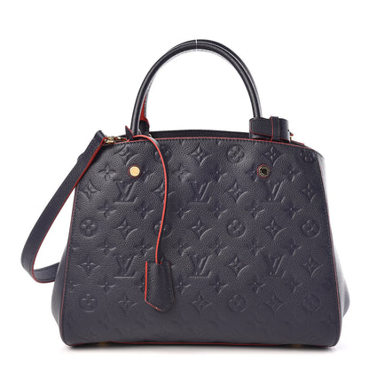 Louis Vuitton Empreinte Montaigne MM Marine Rouge 1 of 9