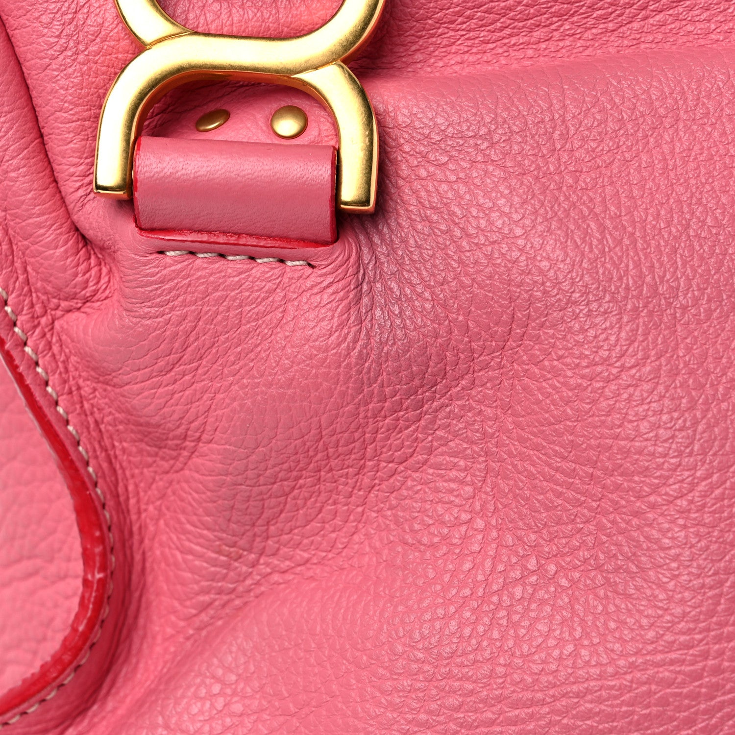 Chloe Calfskin Small Marcie Satchel Coral Pop 20 of 20