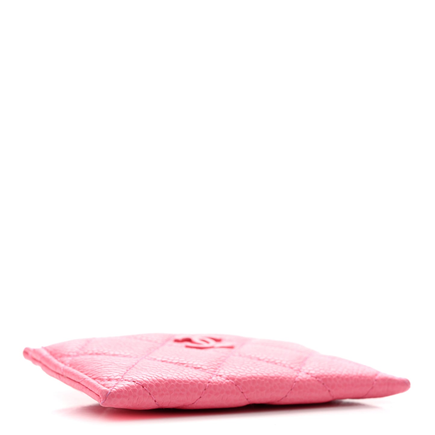 Caviar Quilted Incognito Card Holder Pink