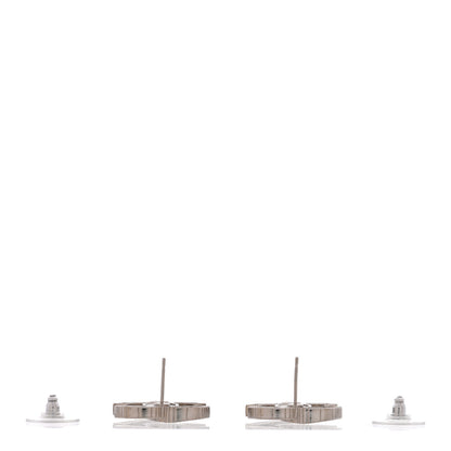 Chanel Crystal CC Earrings Silver 3 of 5