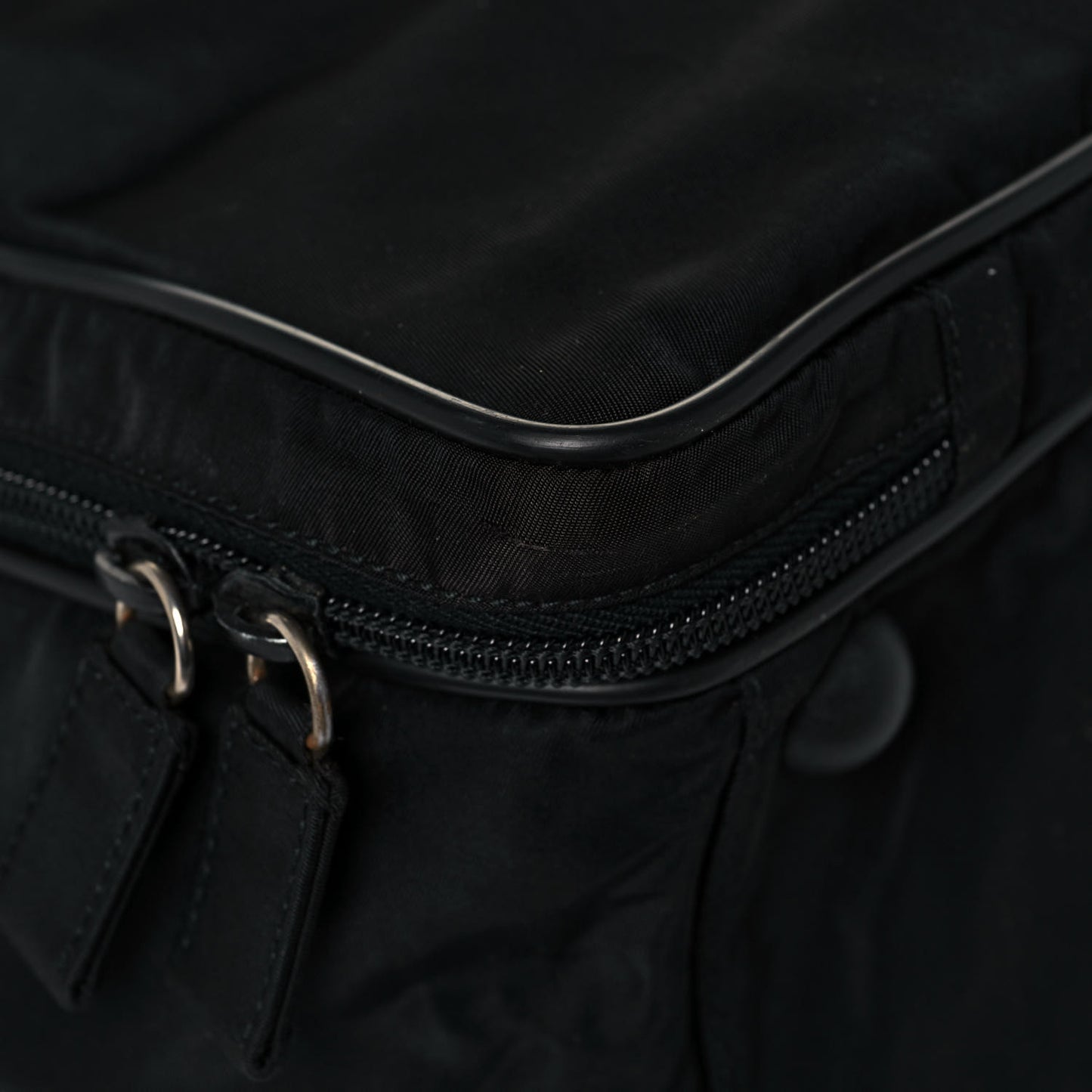 Tessuto Nylon Viaggio Travel Bag Black