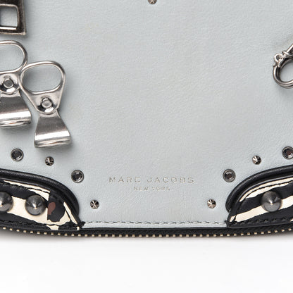 Marc Jacobs Calfskin Embellished Animal Mashup Saddle Bag Frost Multi 8 of 12