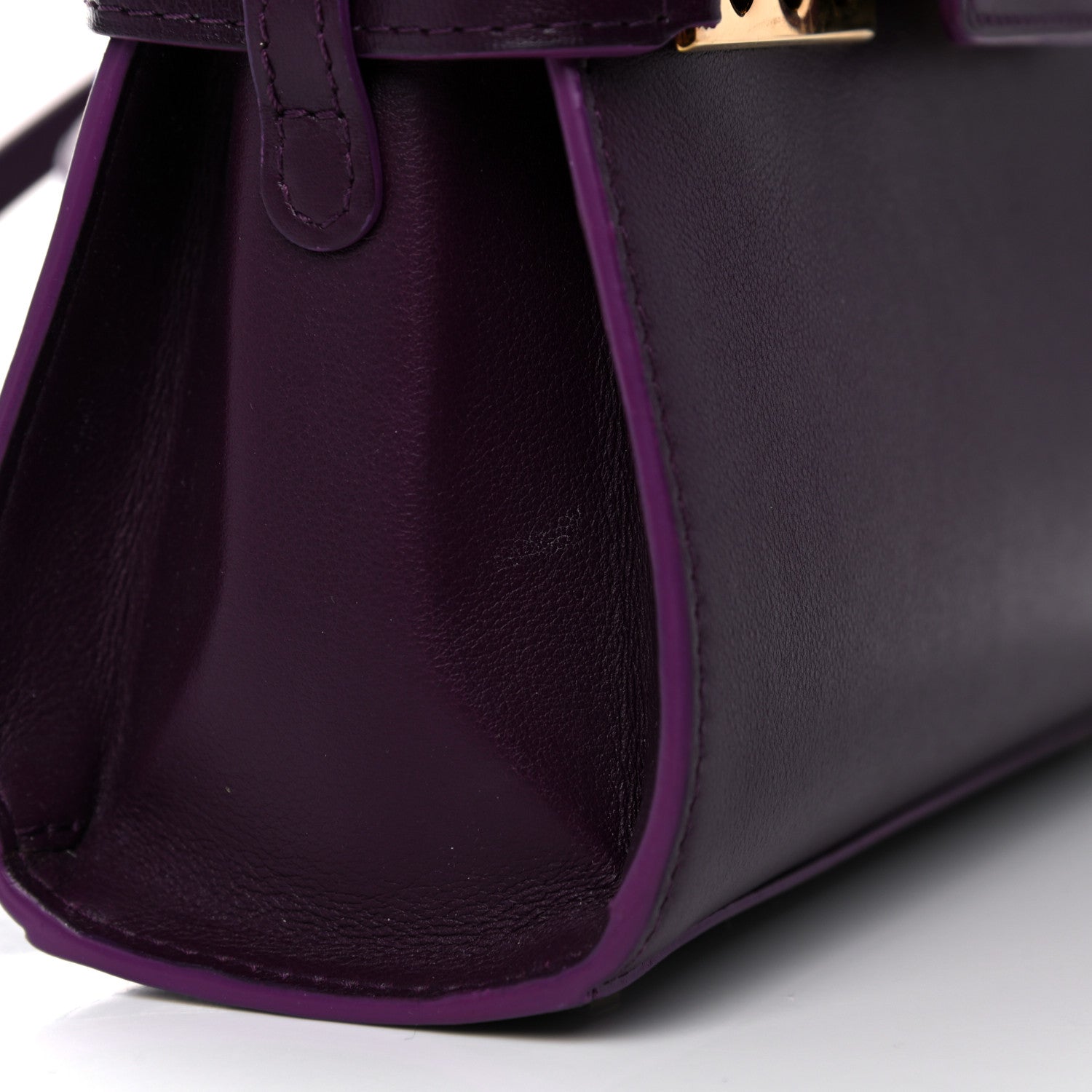 Delvaux Smooth Calfskin Mini Tempete Satchel Prune 11 of 11