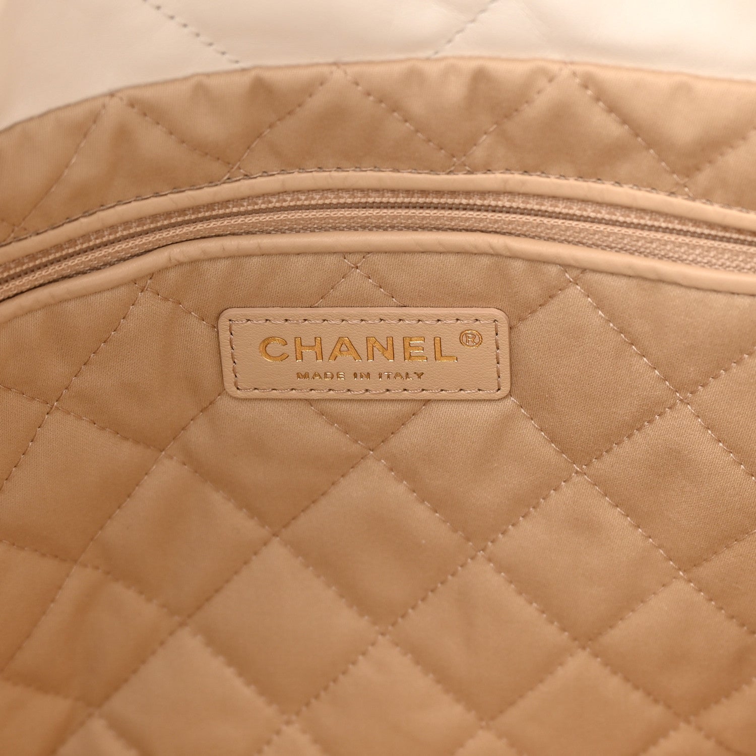Chanel Shiny Calfskin Quilted Small Chanel 22 White 7 of 13