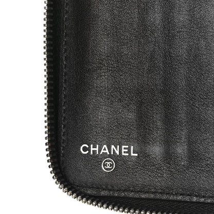 Chanel Patent Quilted Large Zip Around Organizer Wallet So Black 6 of 16