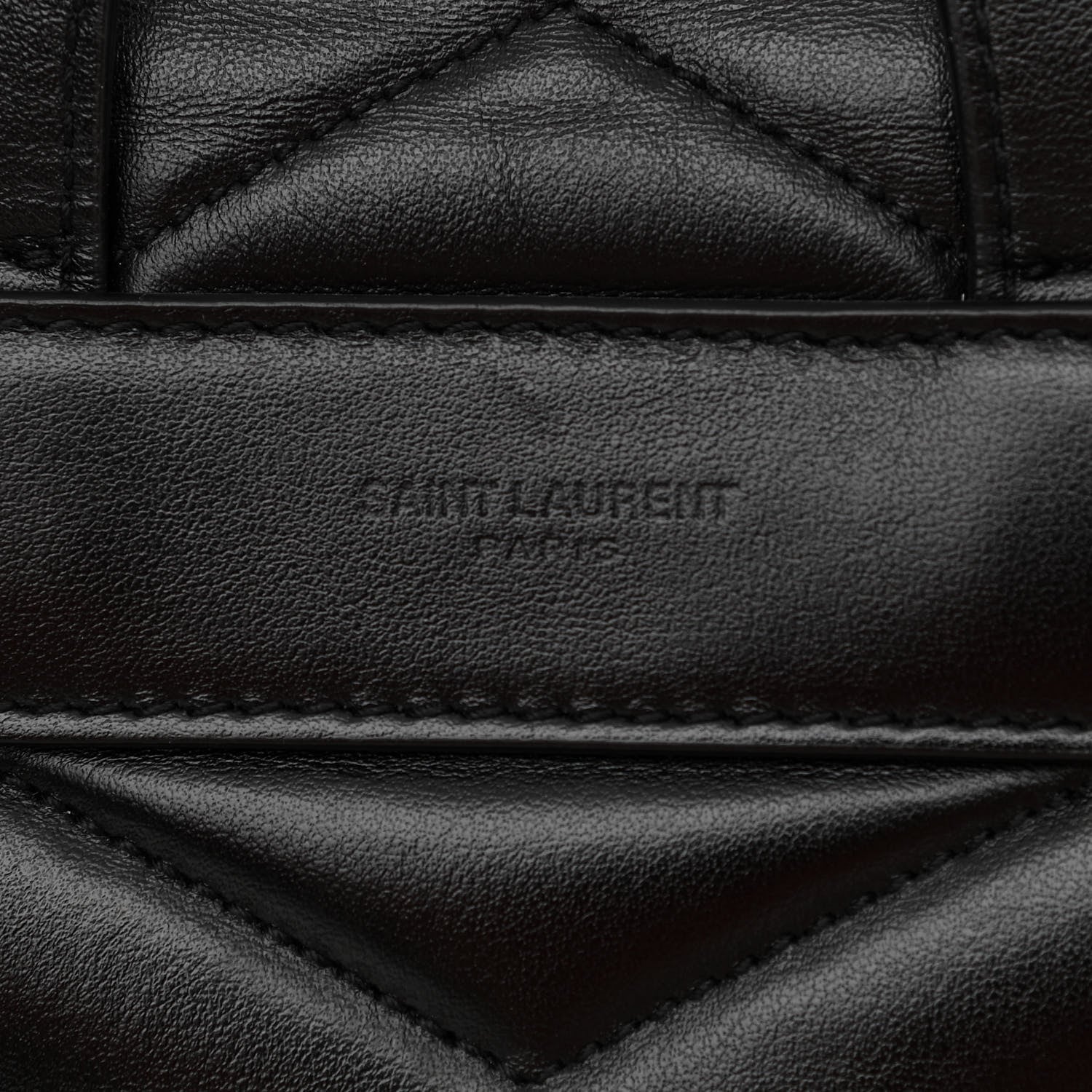 Saint Laurent Calfskin Y Quilted Monogram Medium Loulou Backpack Black 8 of 13