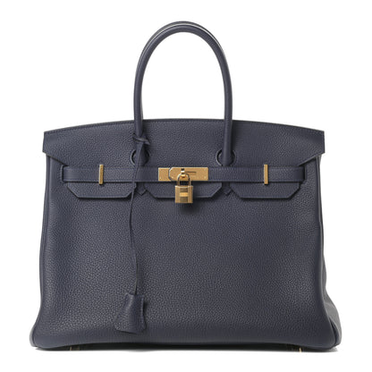 Hermes Togo Birkin 35 Bleu Nuit 1 of 11