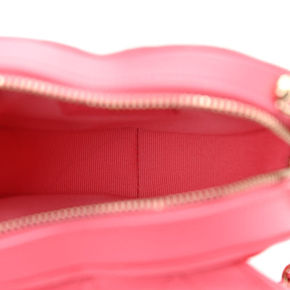 Chanel Lambskin Quilted CC In Love Heart Clutch With Chain Pink 5 of 11