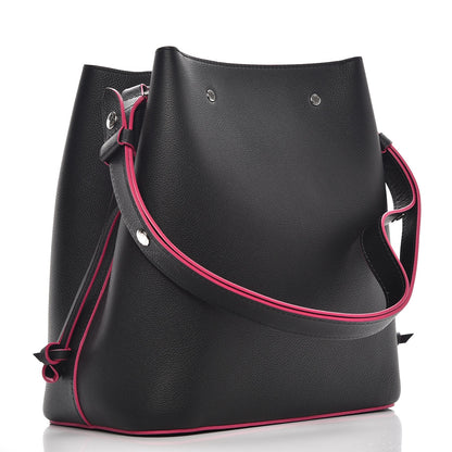 Louis Vuitton Calfskin Lockme Bucket Black 3 of 7