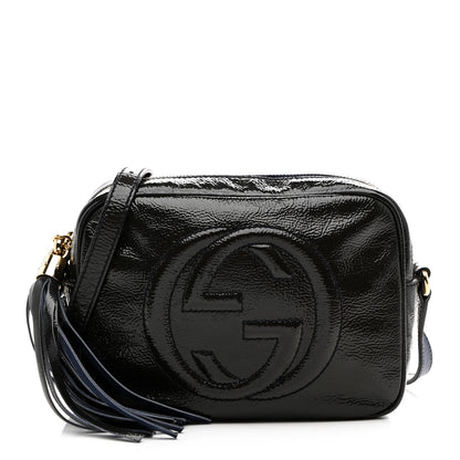 Gucci Vernice Naplack Small Soho Disco Bag Uniform Blue 1 of 11
