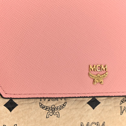 MCM Visetos Tri-Fold Crossbody Beige Soft Pink 7 of 16