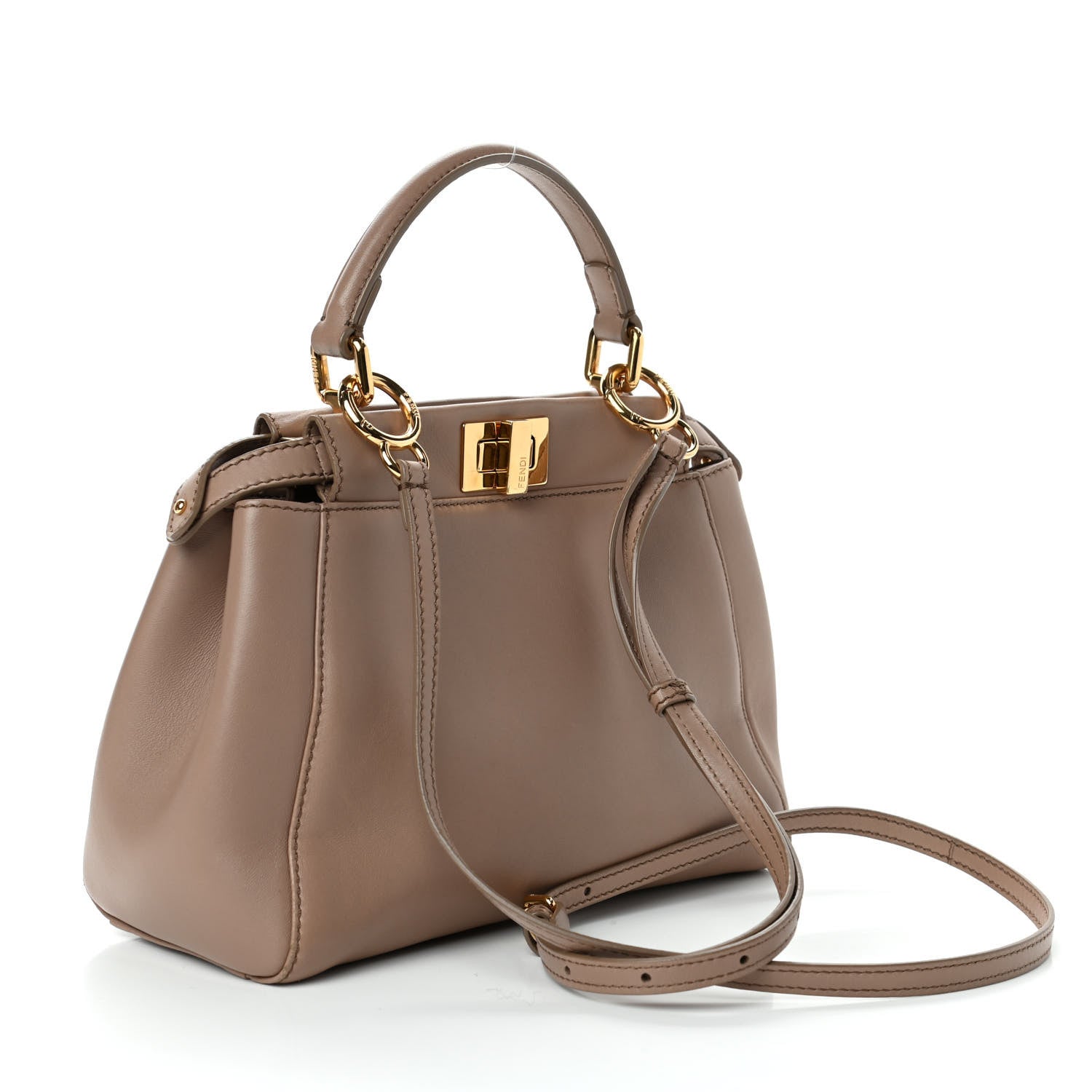 Fendi Nappa Mini Peekaboo Iconic Satchel Ratmusquet 2 of 5
