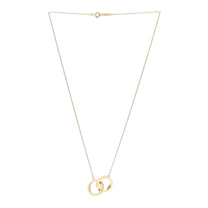 Tiffany 18K Yellow Gold 1837 Interlocking Circles Pendant Necklace 3 of 5