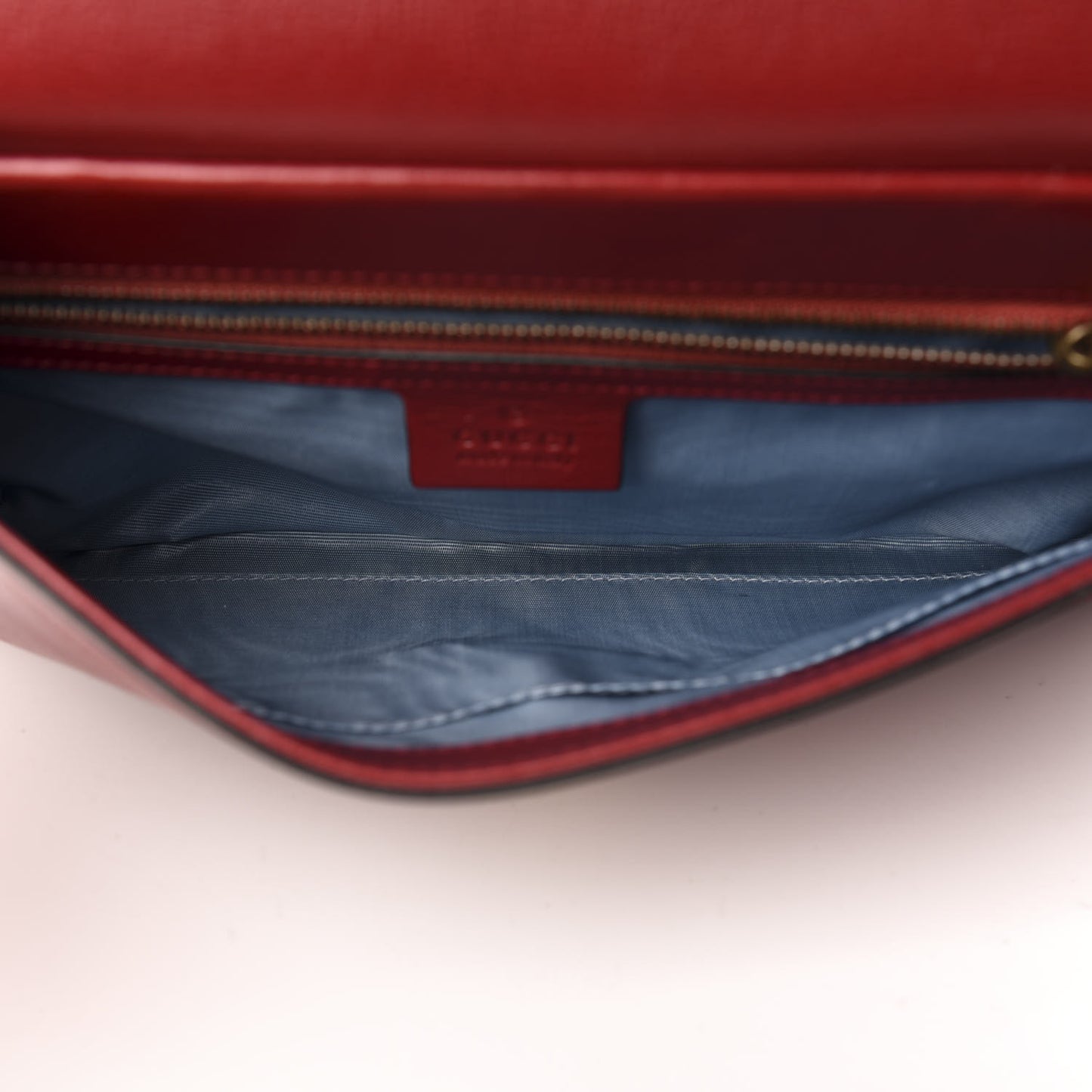 Calfskin Diagonal GG Medium Thiara Double Envelope Shoulder Bag Black Red