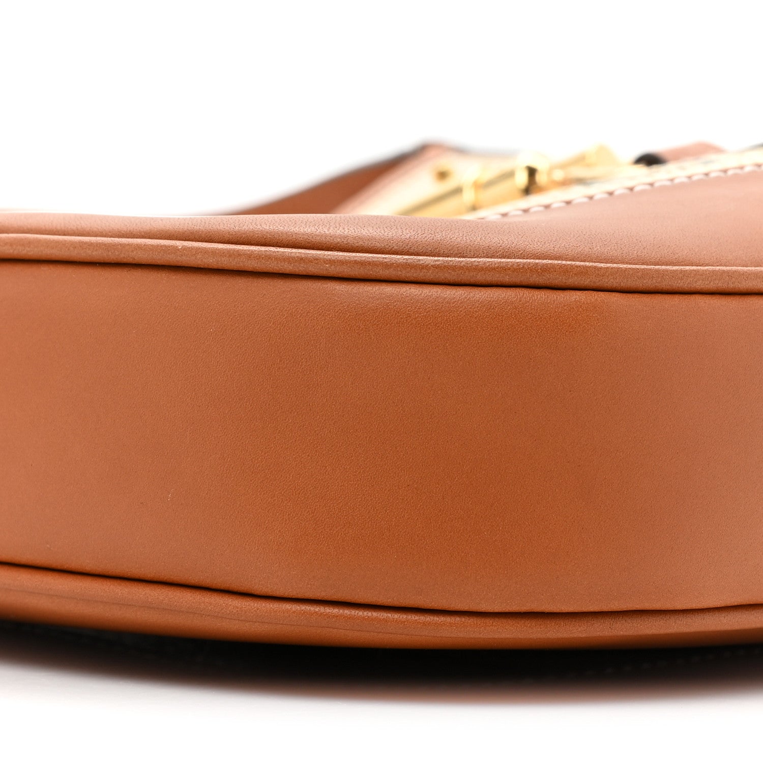 Gucci Calfskin Jacquard GG Medium Jackie 1961 Hobo Brown 8 of 9