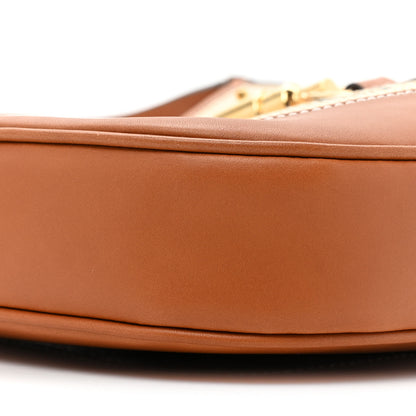 Gucci Calfskin Jacquard GG Medium Jackie 1961 Hobo Brown 8 of 9