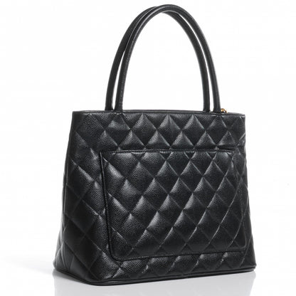 Chanel Caviar Medallion Tote Black 3 of 7