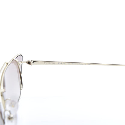 Prada Cat Eye Sunglasses SPR 64U Light Gold 6 of 8