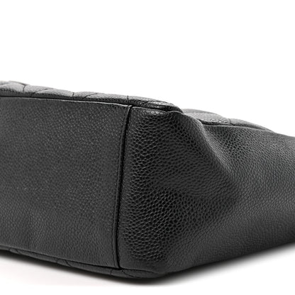 Chanel Caviar Quilted Petit Shopping Tote PST Black 8 of 10