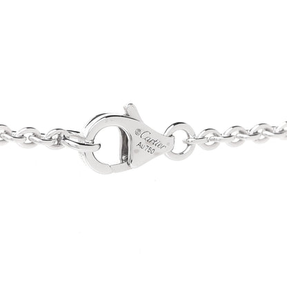 Cartier 18K White Gold Interlocking LOVE Necklace 5 of 6