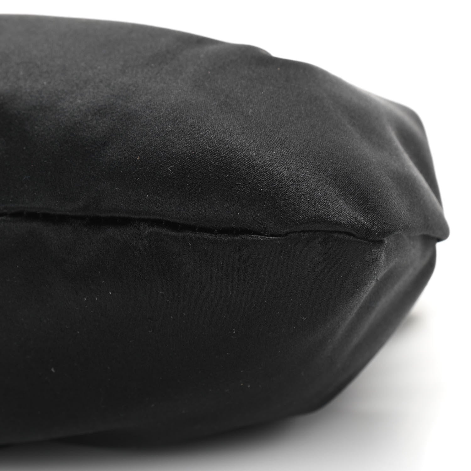 Lanvin Satin Pleated Clutch Black 9 of 10